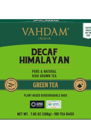 Decaf Himalayan Green Tea. 100 Count